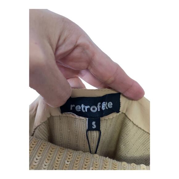 Retrofete Slater Mini Dress Sequin Embellished Party Cocktail Statement Knit S - Picture 9 of 13